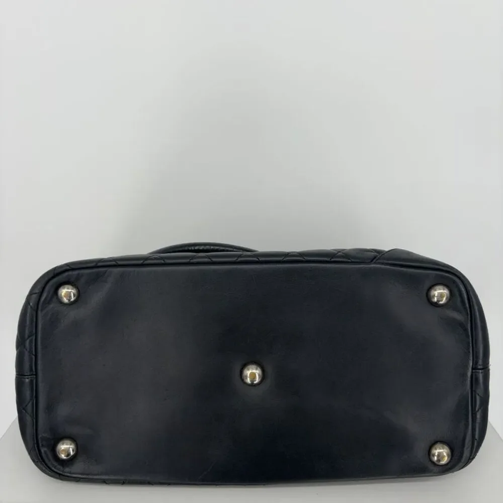 CHANEL Black Quilted Lambskin Bag